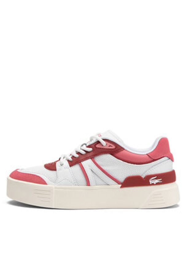 Lacoste Sneakersy L002 Evo Logo Tongue 747SFA0056 Biały. Kolor: biały. Materiał: materiał