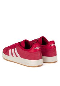 Adidas - adidas Sneakersy GRAND COURT BASE 00s IH6190 Czerwony jasny. Kolor: czerwony. Materiał: skóra, zamsz #4