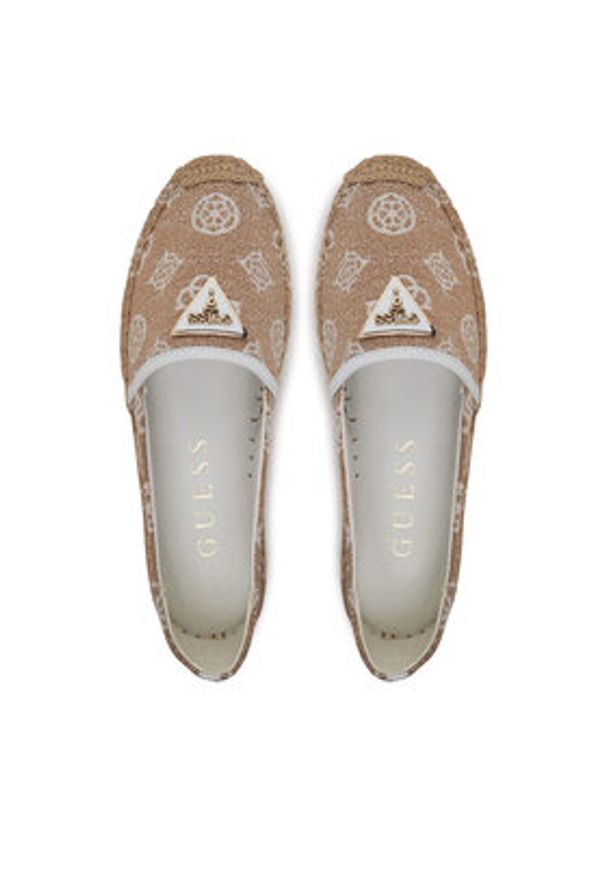 Guess Espadryle FLJDNN FAL14 Beżowy. Kolor: beżowy. Materiał: materiał