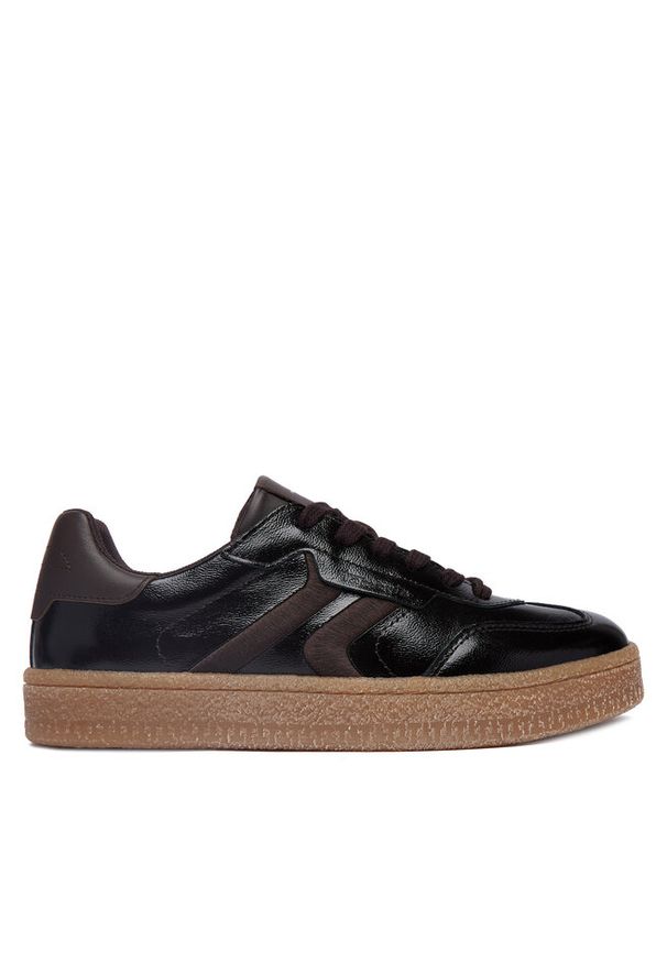 Sneakersy Tamaris. Kolor: brązowy
