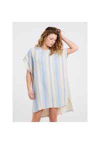 Bluza damska Protest PRTAMADINE poncho. Kolor: niebieski, wielokolorowy, biały