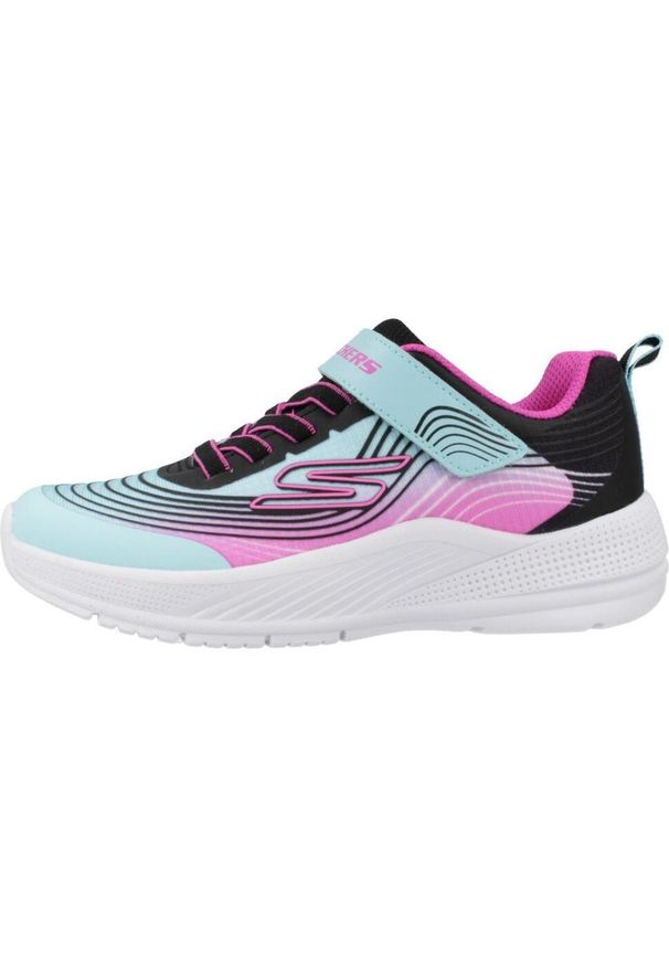 skechers - Buty do chodzenia dla dzieci Skechers Aqpr Microspec. Zapięcie: rzepy. Kolor: niebieski. Materiał: syntetyk, tkanina, materiał. Szerokość cholewki: normalna. Model: Skechers Sport. Sport: turystyka piesza