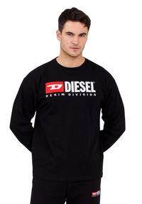 Diesel - DIESEL Czarny longsleeve męski T-BOXT-LS-DIV. Kolor: czarny. Materiał: elastan, bawełna. Długość rękawa: długi rękaw. Długość: długie. Styl: klasyczny #5