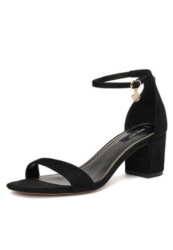 Nine West Sandały WFA2625-1 Czarny. Kolor: czarny. Materiał: skóra
