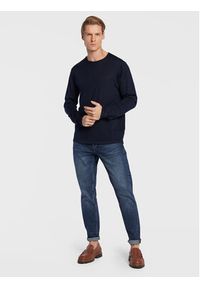 Casual Friday Sweter Kent 20501343 Granatowy Slim Fit. Okazja: na co dzień. Typ kołnierza: kołnierzyk klasyczny. Kolor: niebieski. Materiał: syntetyk. Styl: casual #3