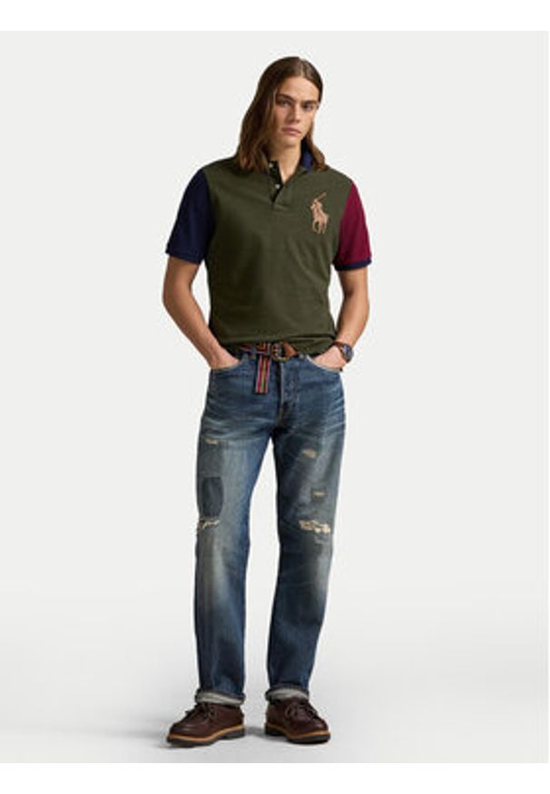 Polo Ralph Lauren Polo 710958777001 Zielony Classic Fit. Typ kołnierza: polo. Kolor: zielony. Materiał: bawełna