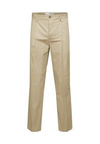 Selected Homme Spodnie materiałowe 16088515 Beżowy Regular Fit. Kolor: beżowy. Materiał: materiał #6