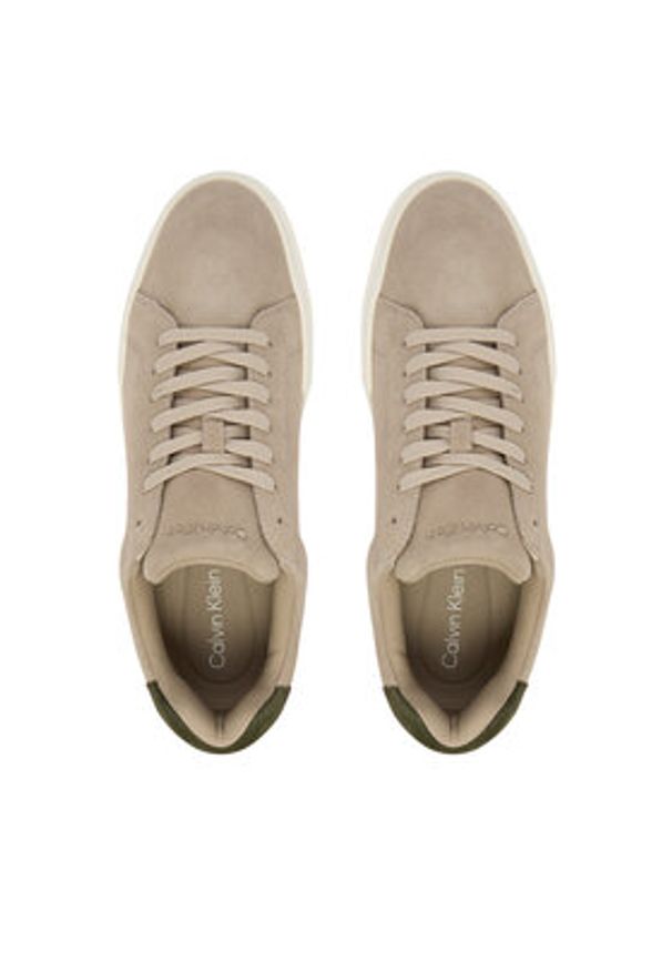 Calvin Klein Sneakersy Chunky Cupsole Laceup Su YM0YM01453 Szary. Kolor: szary. Materiał: zamsz, skóra