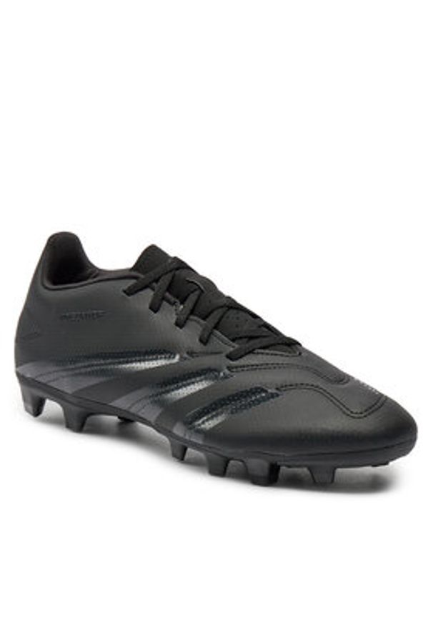 Adidas - adidas Buty do piłki nożnej Predator 24 Club Flexible Ground Boots IG7759 Czarny. Kolor: czarny. Materiał: skóra