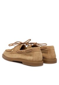 TOMMY HILFIGER - Tommy Hilfiger Półbuty Light Suede Boat Shoe FW0FW09337 Brązowy. Kolor: brązowy. Materiał: zamsz, skóra #6