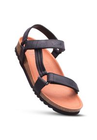 Scholl - Sandały damskie SCHOLL HEAVEN AD na rzepy. Zapięcie: rzepy. Kolor: czarny