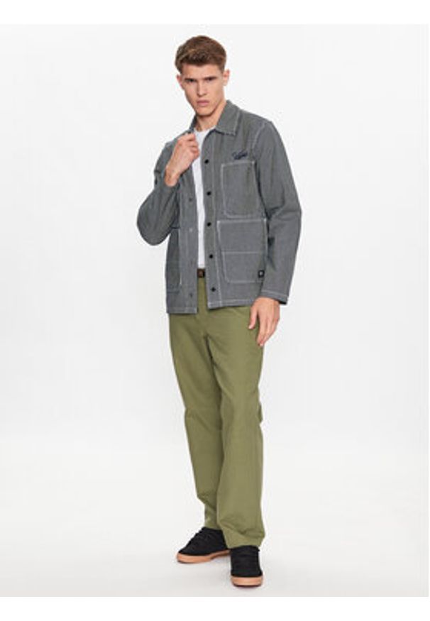 Vans Kurtka przejściowa Hickory Stripe Drill Chore Coat VN0008G2 Szary Regular Fit. Kolor: szary. Materiał: bawełna
