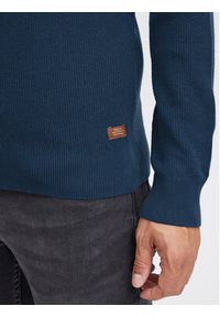 Blend Sweter 20716265 Granatowy Regular Fit. Kolor: niebieski. Materiał: bawełna
