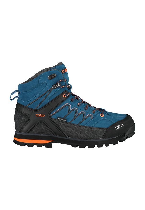 Buty trekkingowe CMP Moon waterprof. Kolor: niebieski. Materiał: materiał, zamsz, syntetyk, guma, skóra. Sport: turystyka piesza