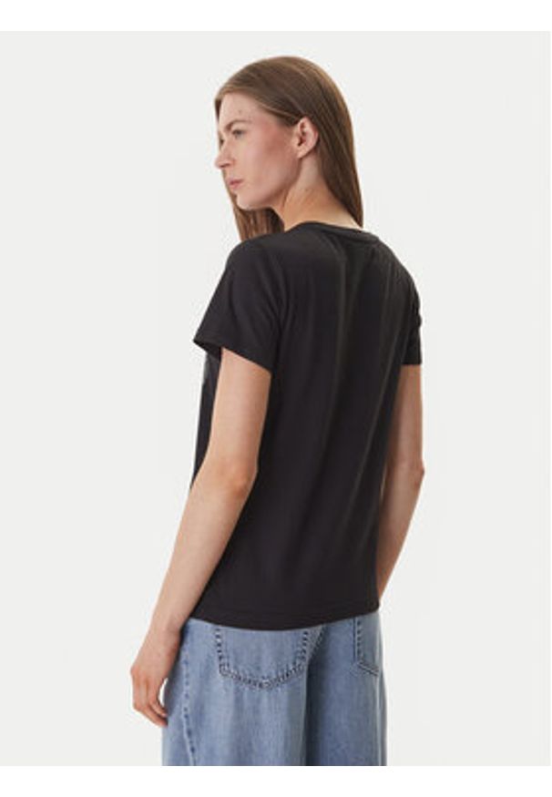 DKNY T-Shirt DJ6T1701 Czarny Regular Fit. Kolor: czarny. Materiał: bawełna