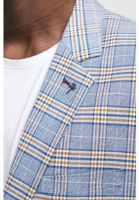 medicine - Medicine marynarka męska kolor niebieski. Kolor: niebieski. Materiał: tkanina. Styl: klasyczny #8