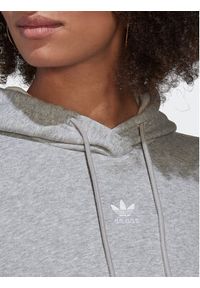 Adidas - adidas Bluza adicolor Essentials HJ7851 Szary Loose Fit. Kolor: szary. Materiał: bawełna #4