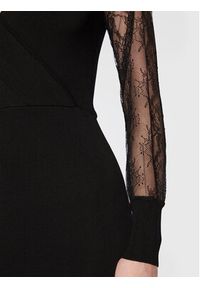 Morgan Sukienka koktajlowa 222-RMPILE Czarny Slim Fit. Kolor: czarny. Materiał: syntetyk, wiskoza. Styl: wizytowy #4