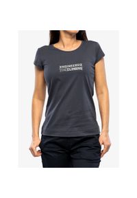 OCUN - Koszulka z nadrukiem damska Ocun Classic T Organic EFC. Kolor: szary. Wzór: nadruk. Sport: wspinaczka #1