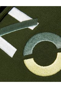 Kenzo - KENZO - Zielona bluza z kapturem. Typ kołnierza: kaptur. Kolor: zielony. Materiał: bawełna. Długość rękawa: długi rękaw. Długość: długie. Wzór: kolorowy #3