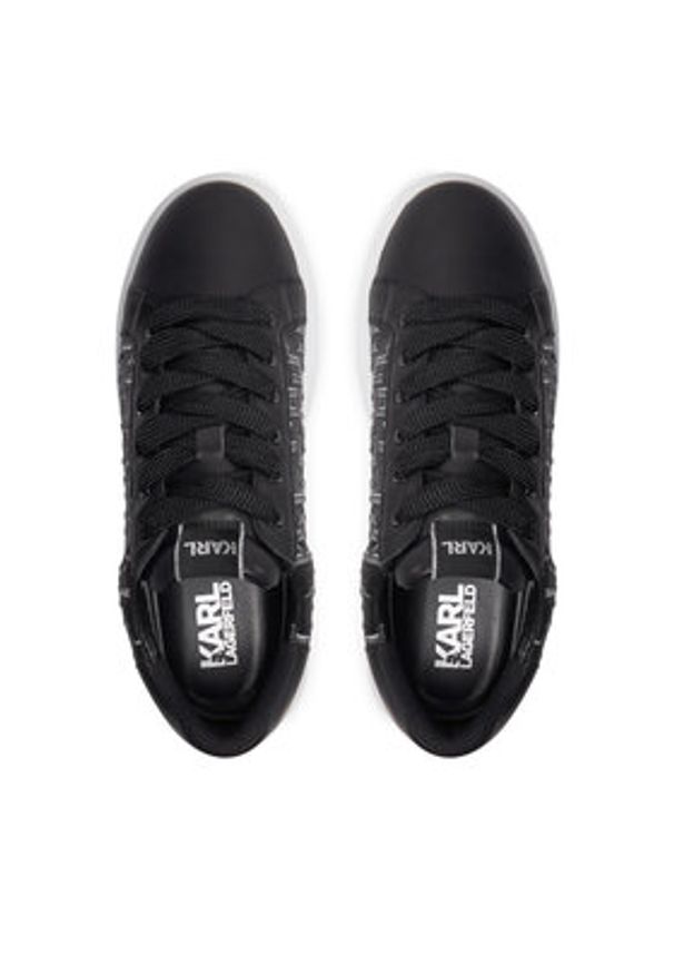 Karl Lagerfeld - KARL LAGERFELD Sneakersy KL52511A Czarny. Kolor: czarny. Materiał: skóra
