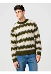 Wrangler - MESKI SWETER WRANGLER STRIPED SWEATER IVY GREEN 112371558 #1