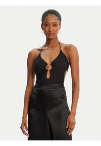 BARDOT Body Rosala Halter Lace 59940TB Czarny. Kolor: czarny. Materiał: syntetyk, bawełna