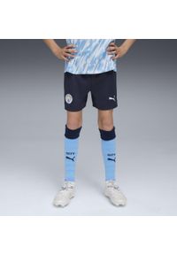 Puma - Młodzieżowe szorty Manchester City 25/26 PUMA Deep Navy Team Light Blue. Kolor: niebieski. Materiał: tkanina. Sport: piłka nożna #1
