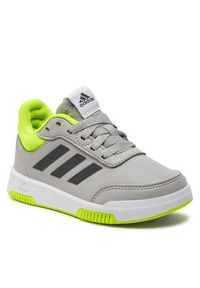Adidas - adidas Sneakersy Tensaur Sport Training Lace IF8668 Szary. Kolor: szary. Materiał: skóra