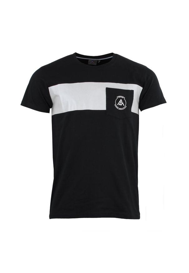 PEAK MOUNTAIN - T-shirt Peak Mountain Cabri. Kolor: szary, czarny, wielokolorowy