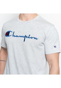Koszulka Champion Script Logo Crew Neck (210972-EM004). Kolor: szary. Materiał: materiał
