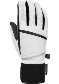Rękawice narciarskie damskie Reusch Tessa Primaloft kozia skóra nieprzemakalne. Kolor: biały, wielokolorowy, czarny. Materiał: skóra. Technologia: Primaloft. Sport: narciarstwo