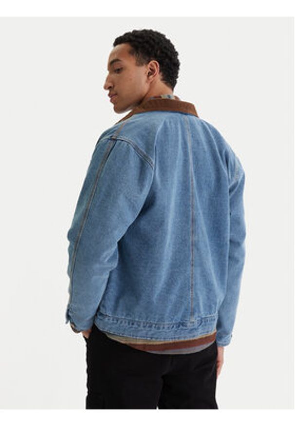 RVCA Kurtka jeansowa Post Dayshift 23A213506 Niebieski Regular Fit. Kolor: niebieski. Materiał: bawełna