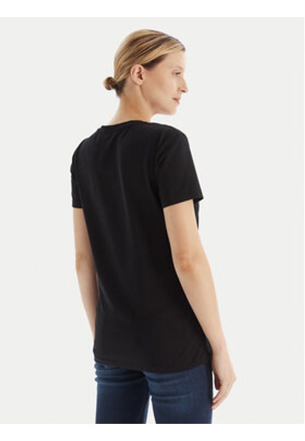 Fracomina T-Shirt FP25WT3004J40108 Czarny Regular Fit. Kolor: czarny. Materiał: bawełna