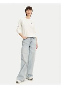 Tommy Jeans Bluza Essential DW0DW20639 Biały Regular Fit. Kolor: biały. Materiał: bawełna #3
