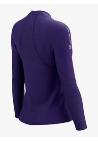 Bluza do biegania damska Compressport Trail HZ LS Tshirt W. Kolor: fioletowy. Sport: bieganie