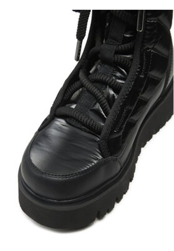 Replay - REPLAY Botki Melrose Lace Lace-Up GWF2H.000.C0012T Czarny. Kolor: czarny. Materiał: skóra