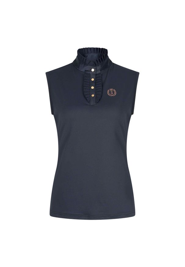 IMPERIAL RIDING - Damska sukienka t-shirtowa bez rękawów Imperial Riding Irhtriumph. Kolor: niebieski. Długość rękawa: bez rękawów. Typ sukienki: sportowe. Styl: sportowy