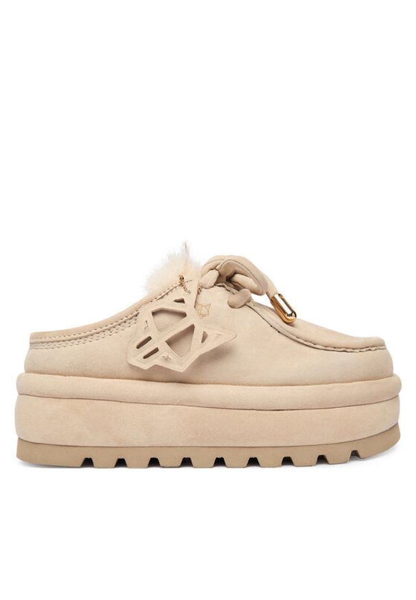 Naked Wolfe Kapcie Blizzard Beżowy. Kolor: beżowy. Materiał: wełna