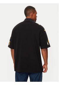Versace Jeans Couture Polo 77GAG631 Czarny Relaxed Fit. Typ kołnierza: polo. Kolor: czarny. Materiał: bawełna