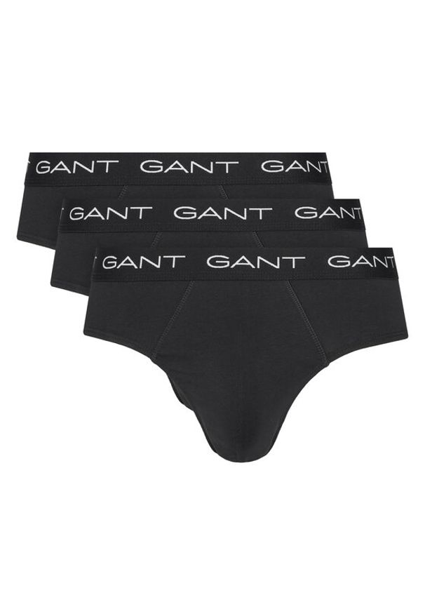 GANT - Gant Komplet 3 par slipów 900023001 Czarny. Kolor: czarny. Materiał: bawełna