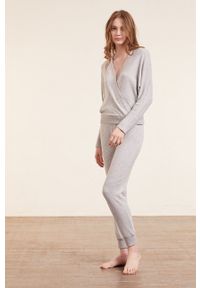 Etam Spodnie piżamowe damskie kolor szary. Kolor: szary #3