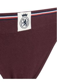 TOMMY HILFIGER - Tommy Hilfiger Stringi UW0UW06063 Bordowy. Kolor: czerwony. Materiał: bawełna