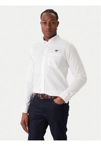 Aeronautica Militare Koszula 252CA1277UCT03532 Biały Regular Fit. Kolor: biały. Materiał: bawełna