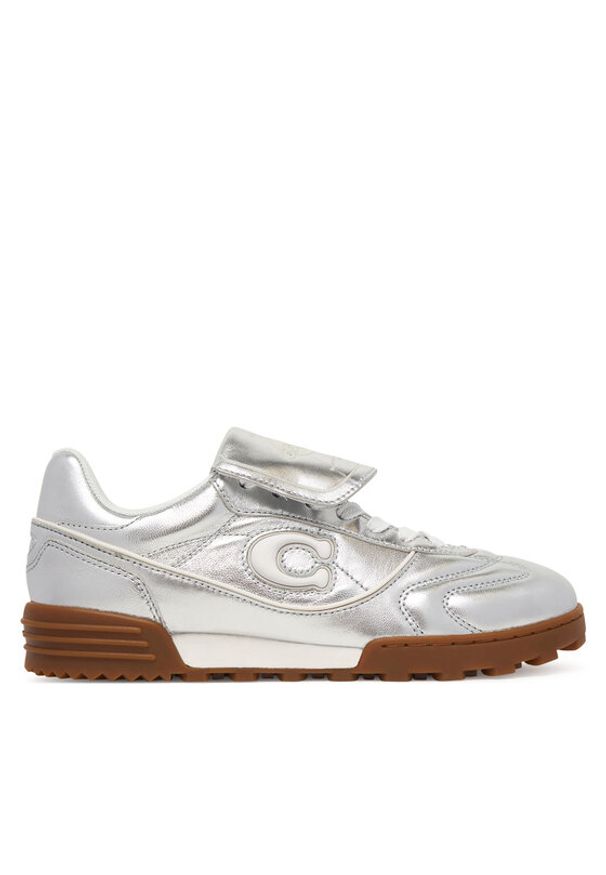Coach Sneakersy Match CCI44 Srebrny. Kolor: srebrny. Materiał: skóra