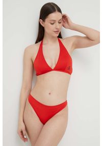 Calvin Klein brazyliany kąpielowe kolor czerwony. Kolor: czerwony. Materiał: włókno, dzianina, materiał #4