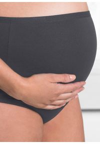 bonprix - Figi ciążowe z bawełny organicznej (2 pary). Stan: podwyższony. Kolekcja: moda ciążowa. Kolor: beżowy. Materiał: bawełna #2