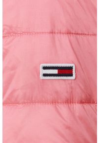 Tommy Jeans Kurtka damska kolor różowy przejściowa. Okazja: na co dzień. Kolor: różowy. Materiał: poliamid. Styl: casual