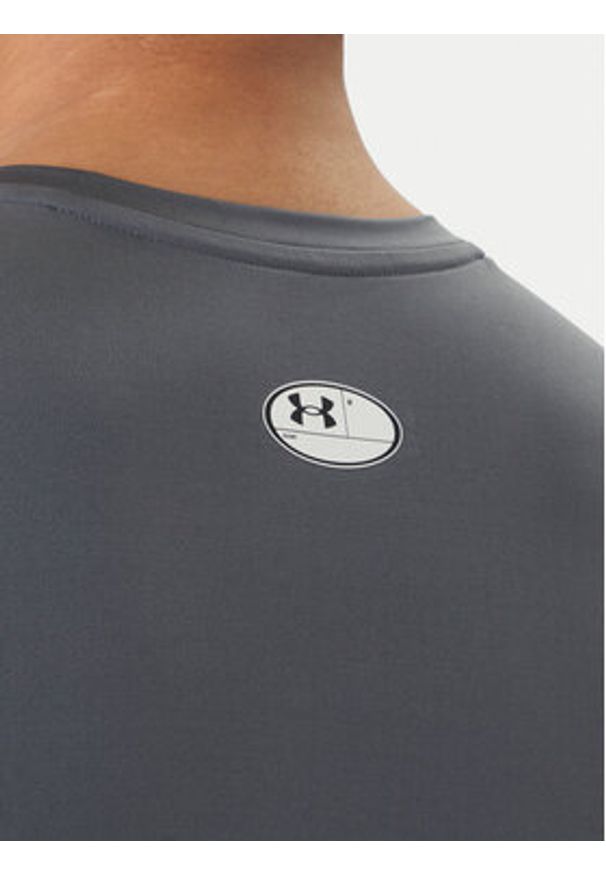 Under Armour Koszulka techniczna Ua HeatGear® Armour 1361518 Szary Slim Fit. Kolor: szary. Materiał: syntetyk