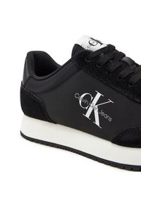 Calvin Klein Jeans Sneakersy Retro Runner Low Lace Ny Ml YW0YW01326 Czarny. Kolor: czarny. Materiał: materiał #2